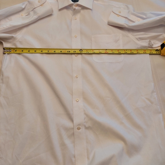 Ralph Lauren Black Label regular fit white cotton stretch dress shirt. Large - Picture 16 of 16